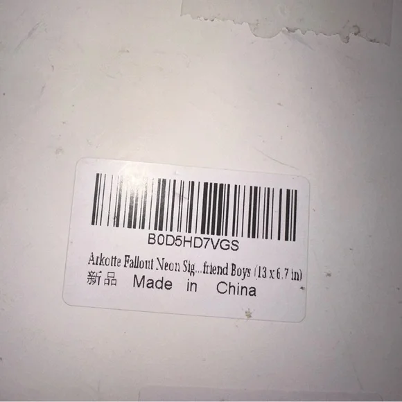 Colorful Fallout LED Sign - Picture 10 of 11